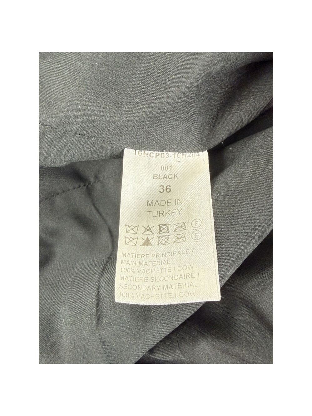 Chloe Women's Size 36 EU 100% Calfskin Leather Rare Designer Ankle Zip Pants - Picture 3 of 16